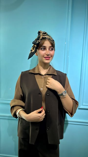 وست کلاسیک زنانه  کرپ