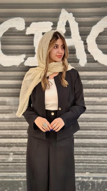 کت و شلوار اسپورت  زنانه  کرپ لمینت شده